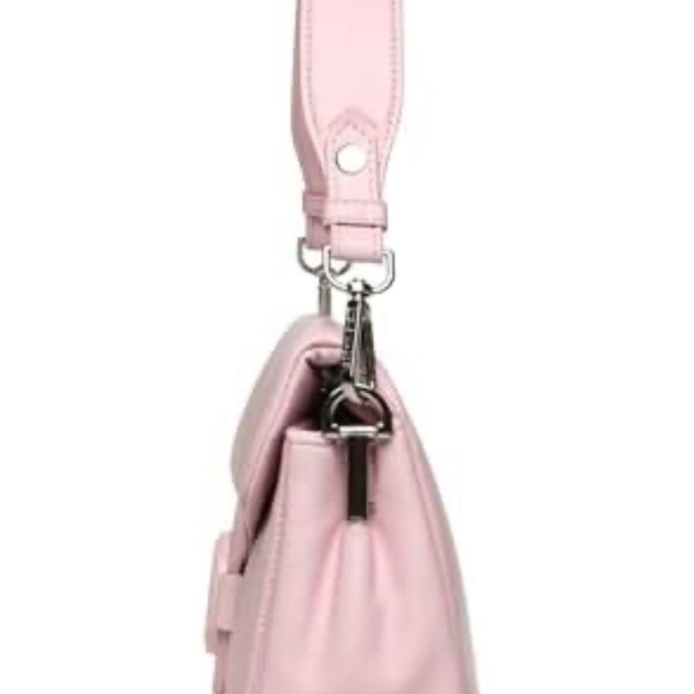 Steve Madden Bpeachy Quilted Triple Compartment Crossbody Pink bag - Picture 5 of 5